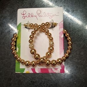 Lilly Pukitzer hoop earrings